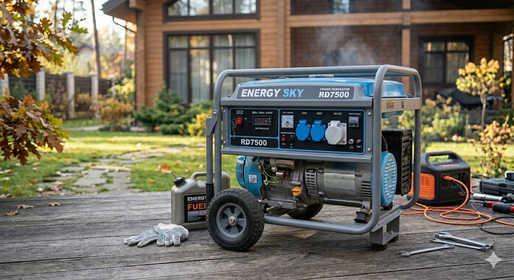 Бензиновий генератор Energy Sky RD7500 230V 6500W RD7500 фото