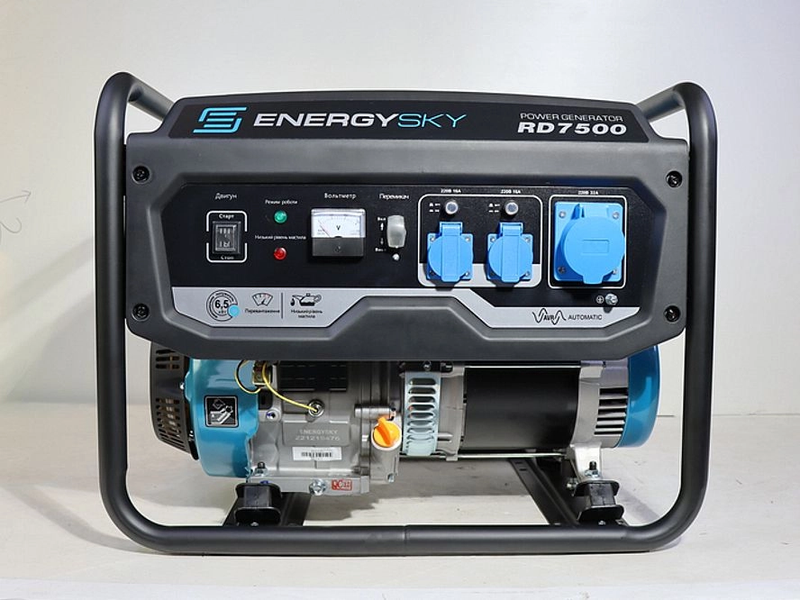 Бензиновий генератор Energy Sky RD7500 230V 6500W RD7500 фото