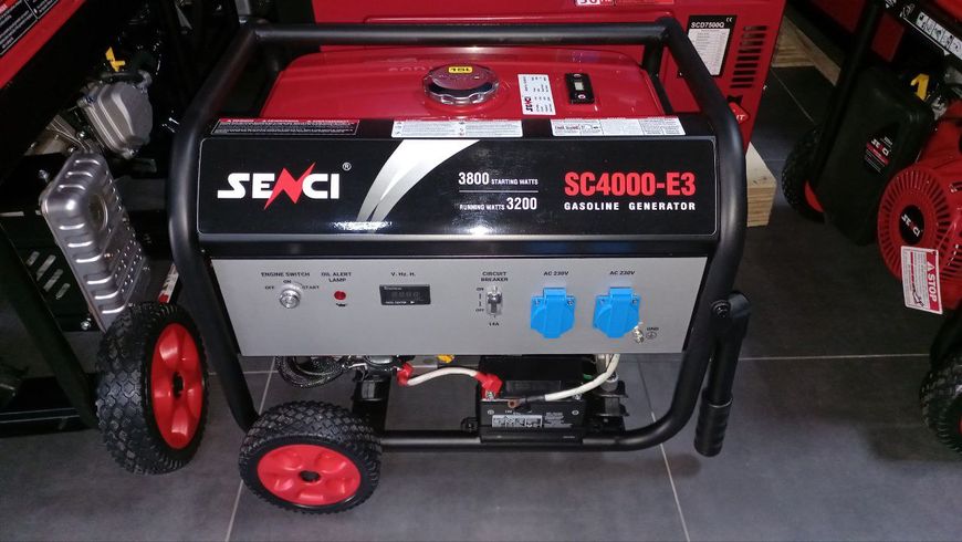 Бензиновий генератор Senci SC4000-E3 230V 3800W 141344 фото